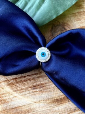 92.5 hallmark Silver Evil Eye Ring