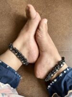 Jhanan Anklets Black