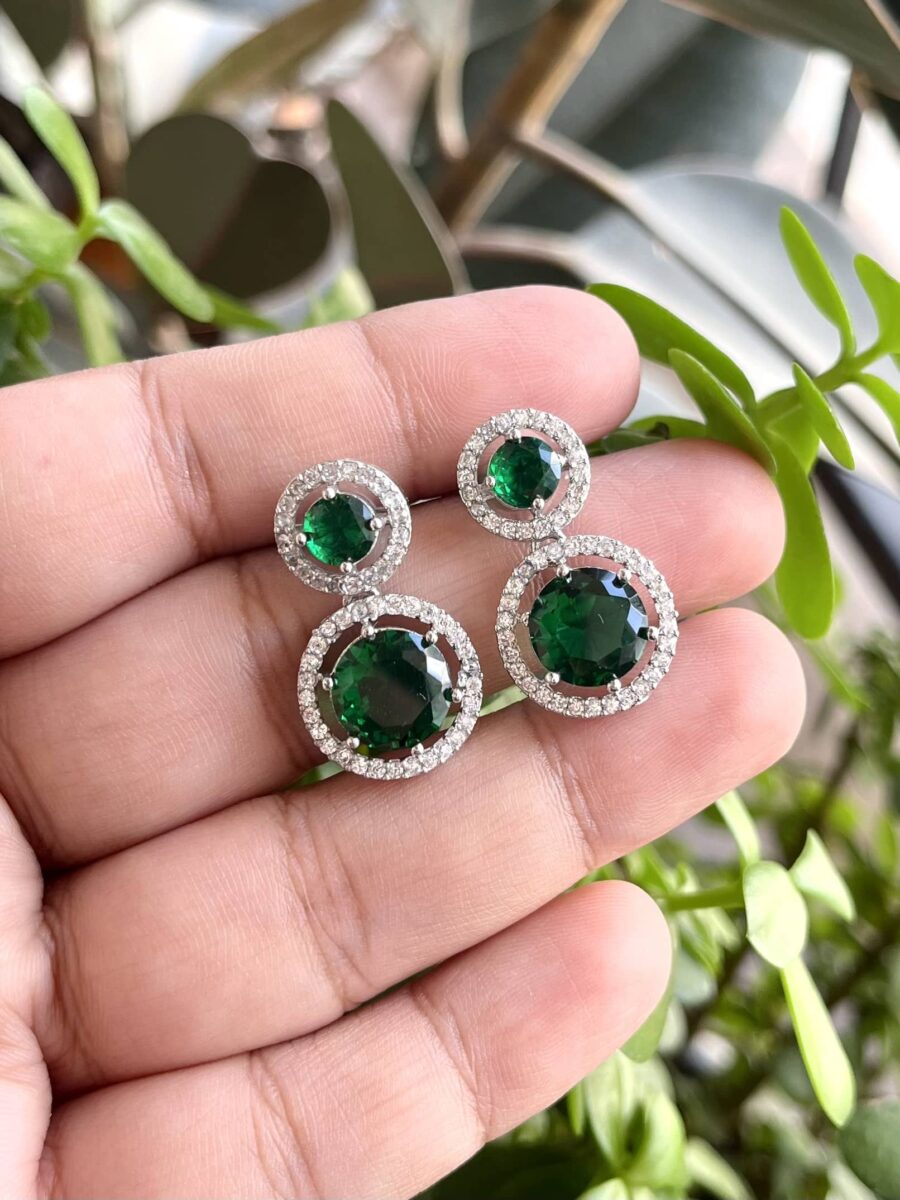 Paula Earrings Green