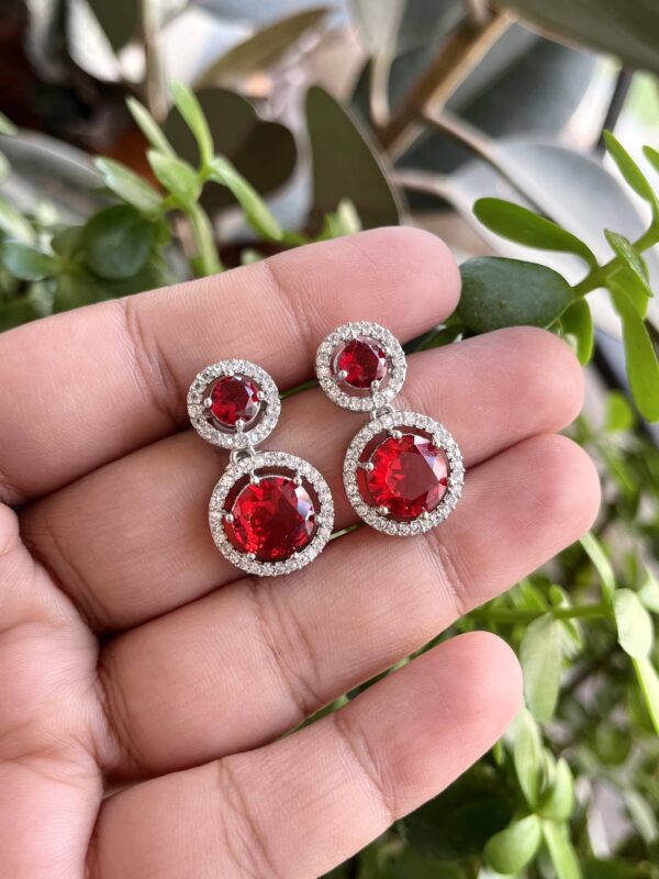 Paula Earrings Red