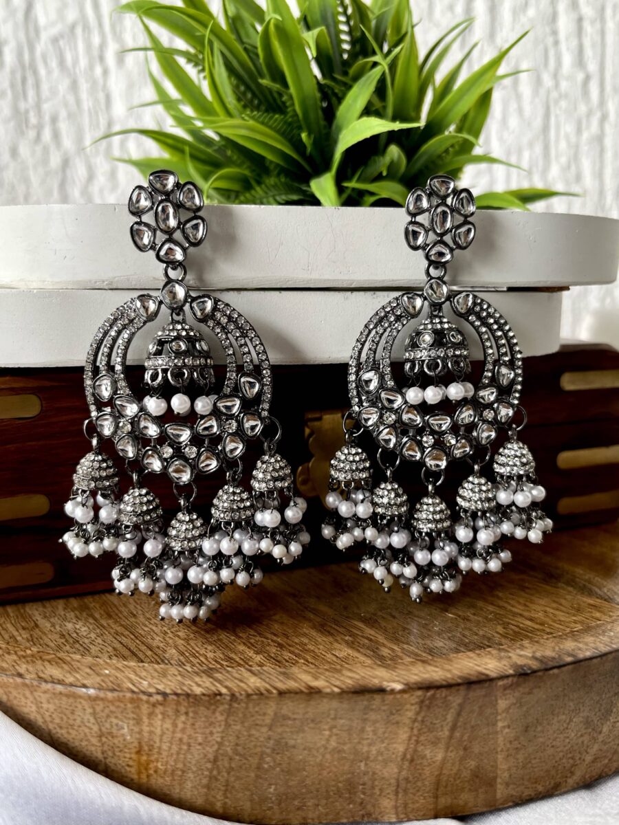 Kanishk Earrings Black