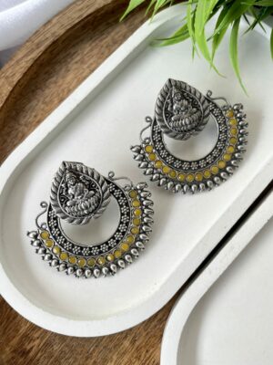 Devashree Brass Earrings Yellow